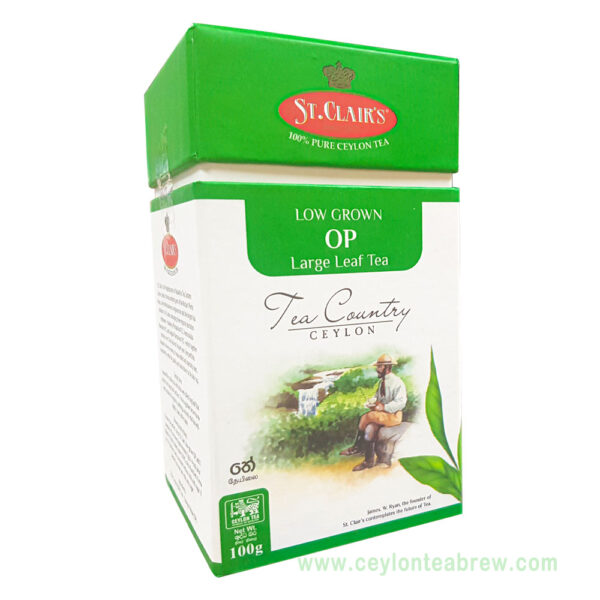 St. Clair's Ceylon Low grown OP Large leaf tea 100g