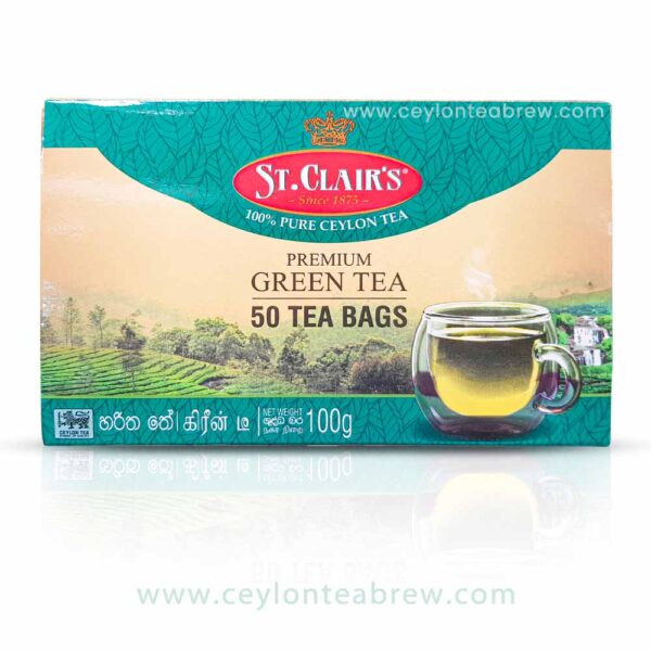 St. clairs ceylon pure premium green tea 50 bags