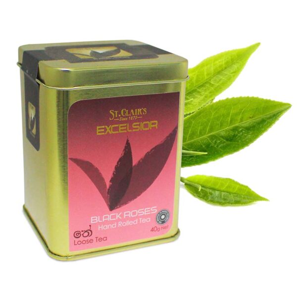 St.Clairs Excelsior Ceylon Black Roses hand rolled Loose Tea