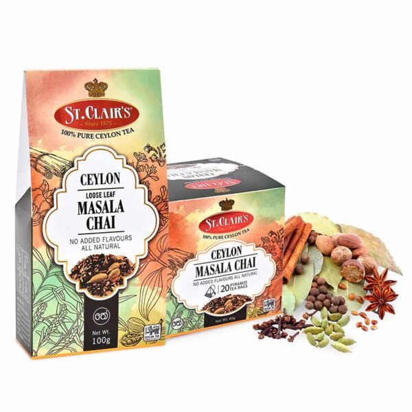 St.Clair's Masala Chai Ceylon tea bags 40g