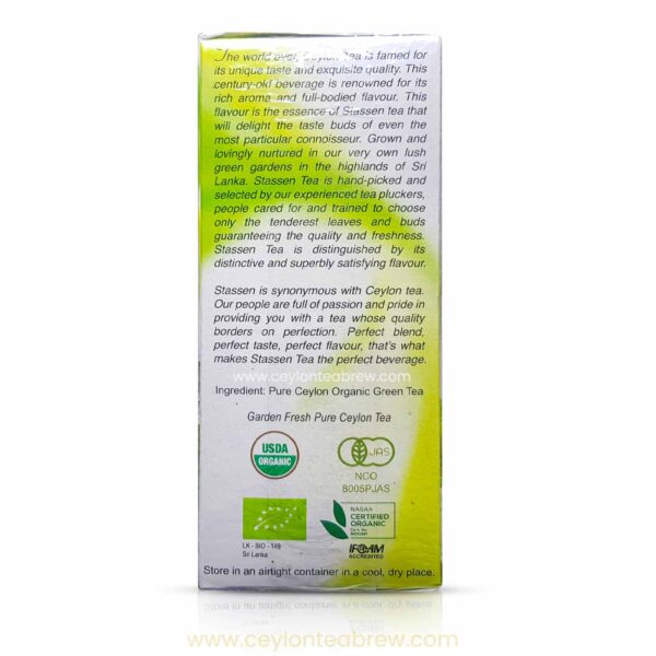 Statessen Ceylon Pure green tea bags antioxidant 2