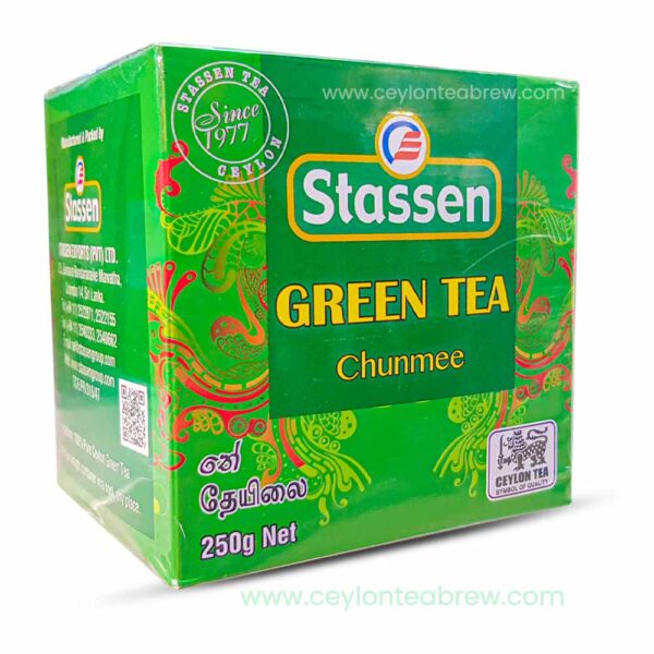 Statessen Ceylon organic Pure green leaf tea Chunmee