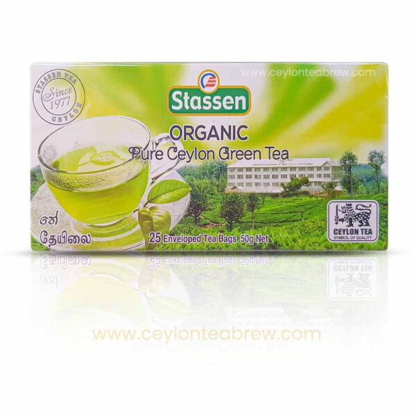 Statessen Ceylon organic Pure green tea 25 bags 4