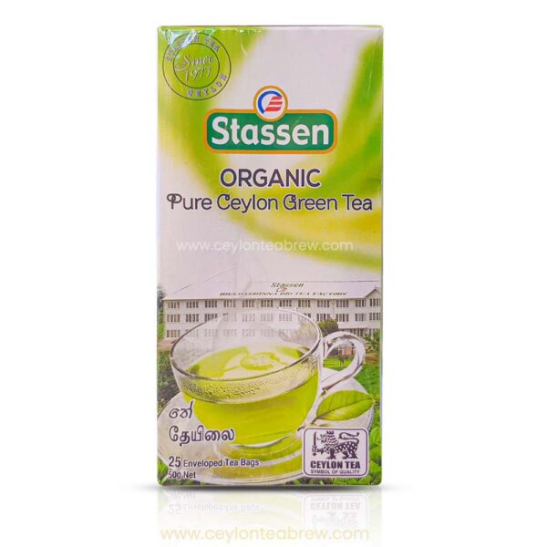 Statessen Ceylon organic Pure green tea 25 bags