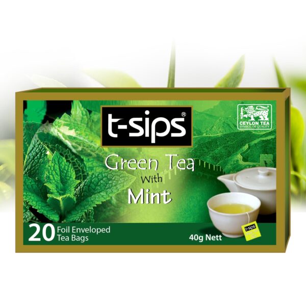 T sips Green Tea with mint 20 Tea Bag