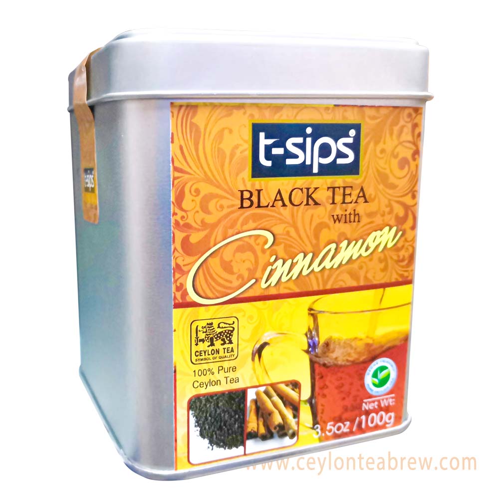 T sips ceylon black loose tea with natural cinnamon