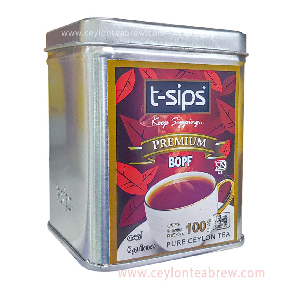 T sips ceylon pure BOPF Blac leaf tea