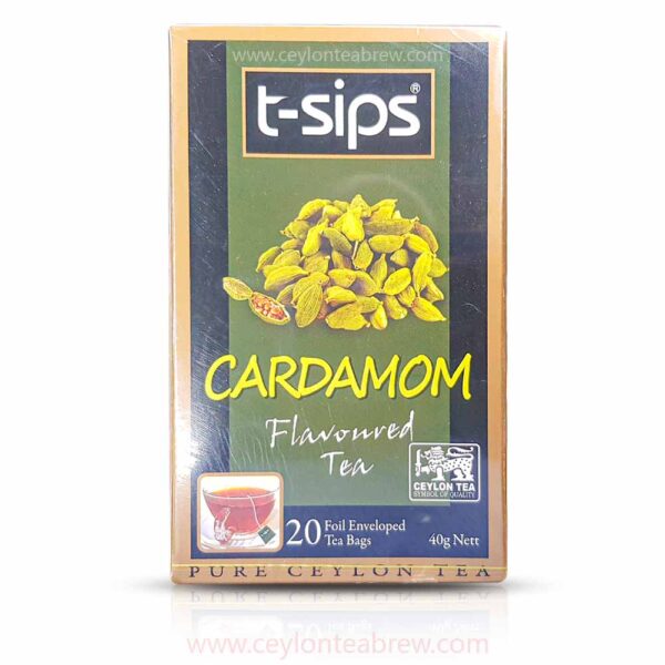 T sips ceylon tea with natural cardamom extacts 1