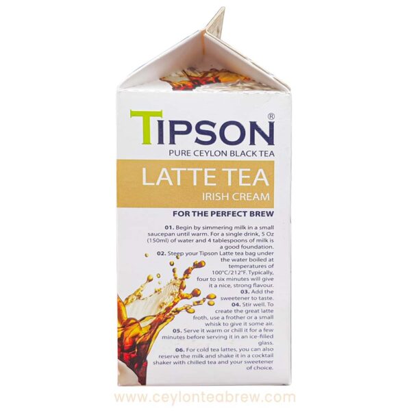 Tipson Ceylon black tea Latte tea Irish cream