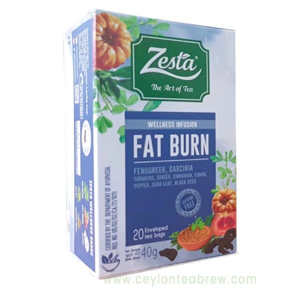 Zesta Ceylon Natural wellness infusion fat burn tea bags