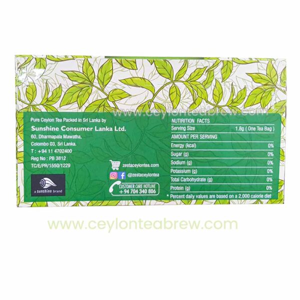 Zesta Ceylon Pure green tea 25 bags 4