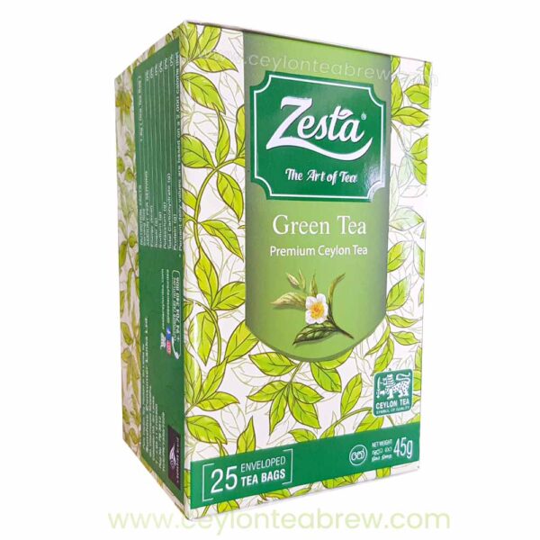 Zesta Ceylon Pure green tea 25 bags packet