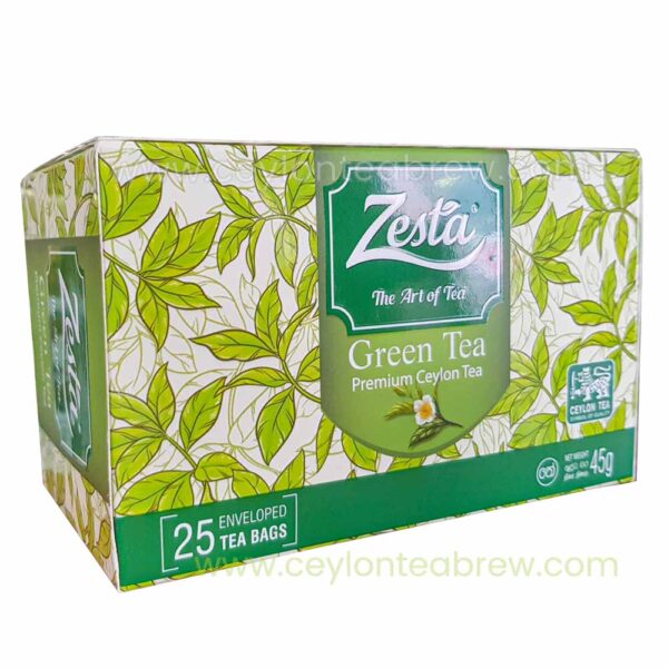 Zesta Ceylon Pure green tea 25 bags packet with antioxidant tea