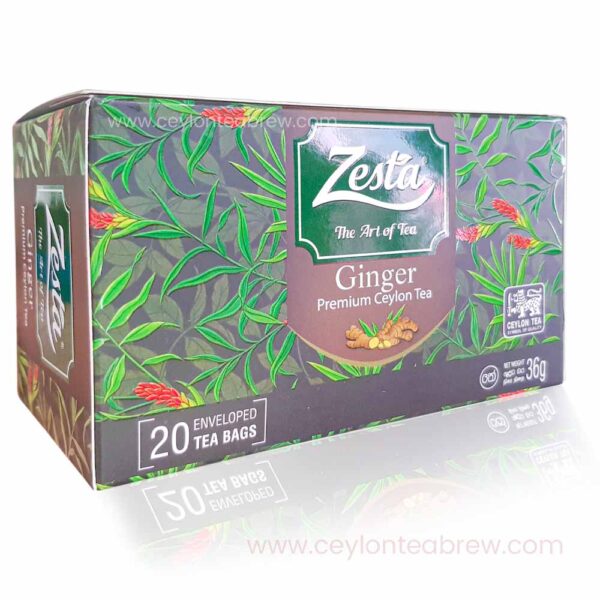 Zesta Ceylon Pure organic Ginger tea 25 bags