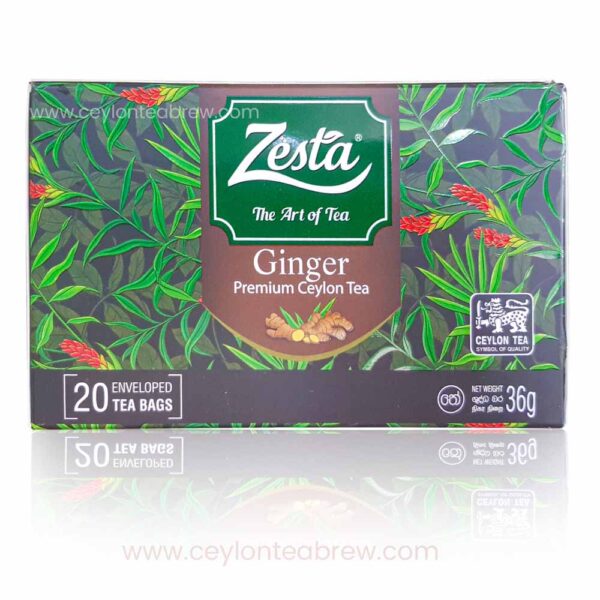 Zesta Ceylon Pure organic Ginger tea 25 bags