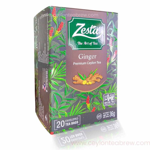 Zesta Ceylon Pure organic Ginger tea 25 bags