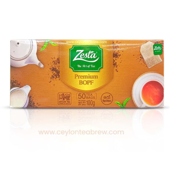 Zesta Ceylon black premium BOPF 100 tea bags 2