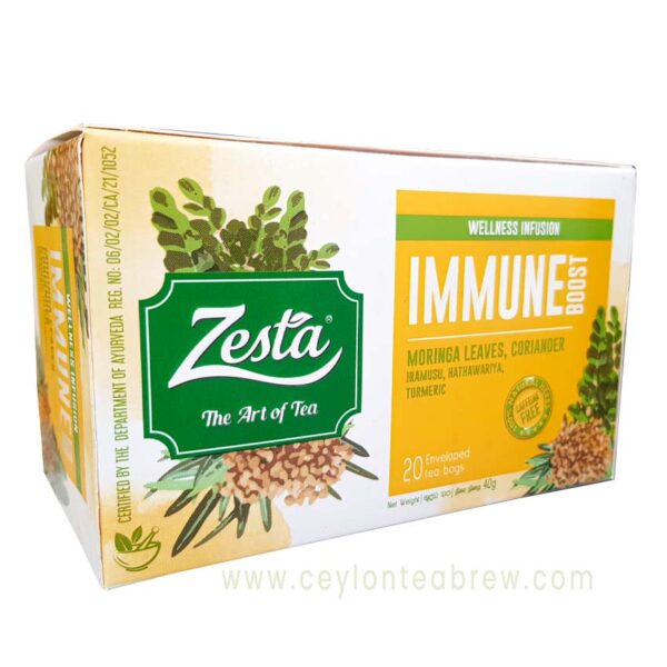 Zesta Ceylon tea Immune Boost tea Moringa coriander 1