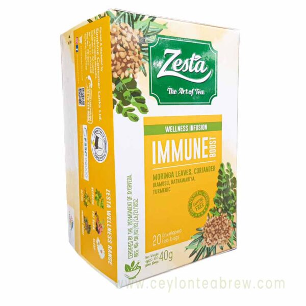 Zesta Ceylon tea Immune Boost tea Moringa coriander