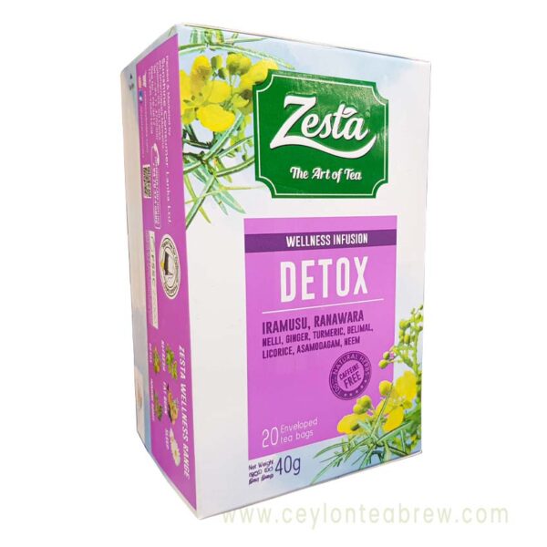 Zesta ceylon Detox tea cafain free herbal tea