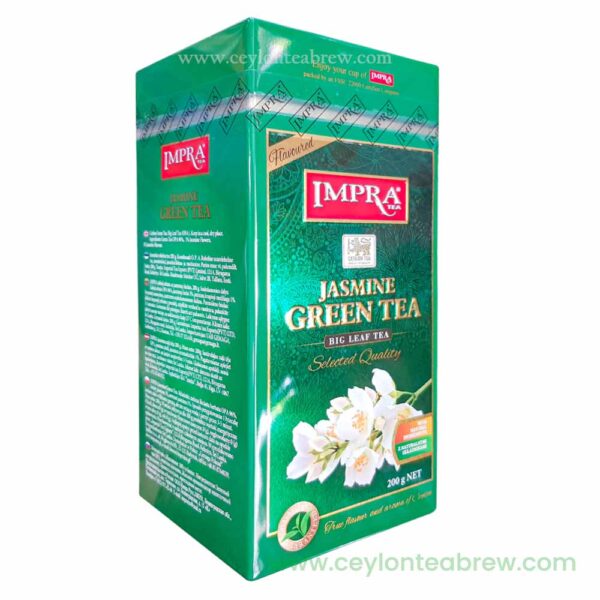 impra CEYLON jasmine green big leaf tea 4