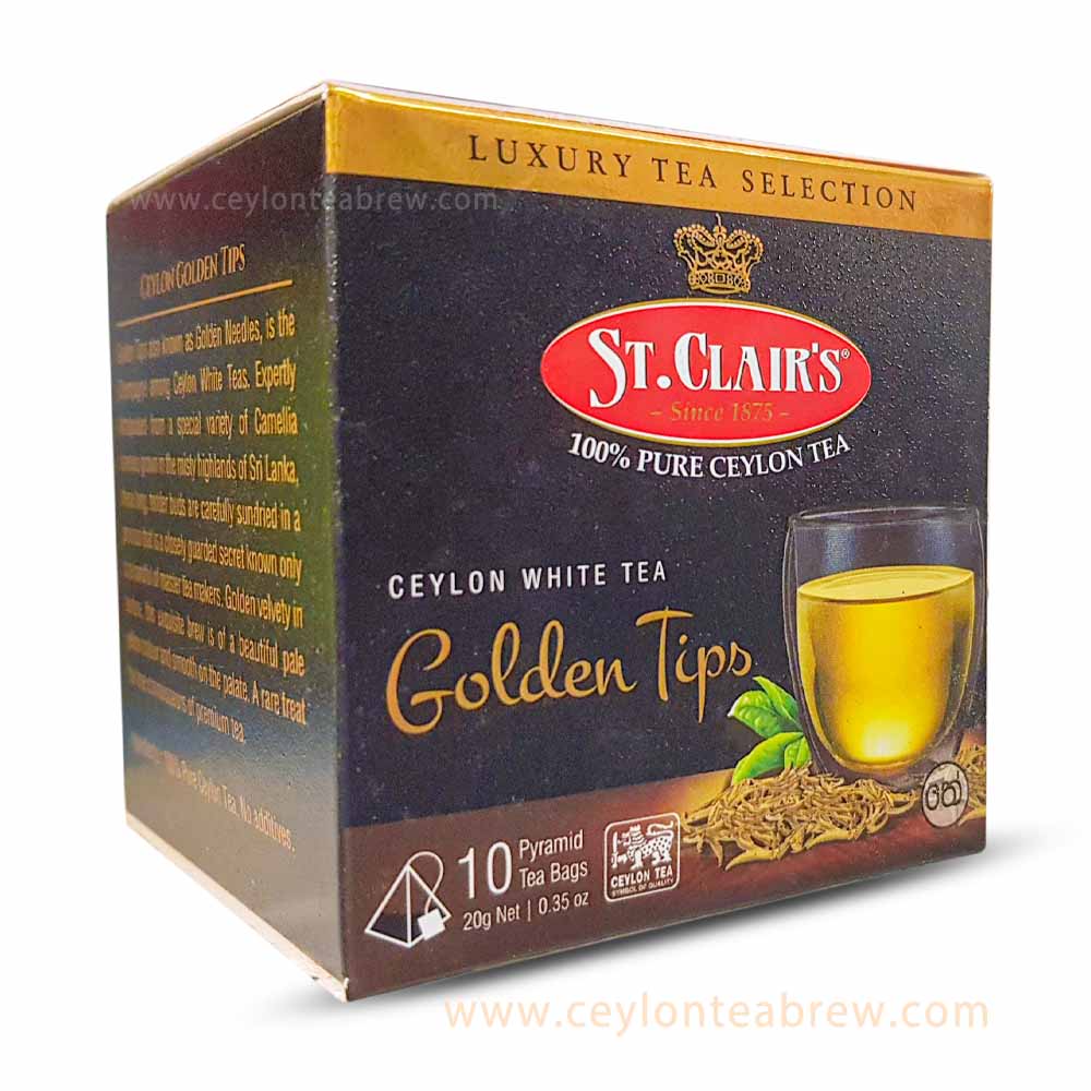 st. clairs pure ceylon Golden Tips White tea bags 1