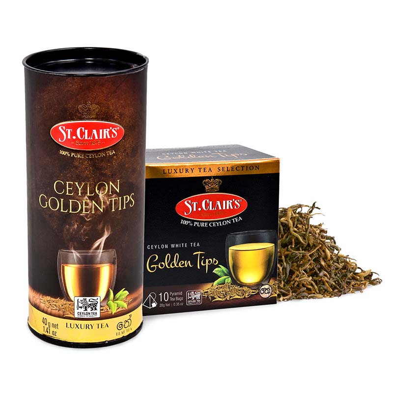 st. clairs pure ceylon Golden Tips White tea bags 4