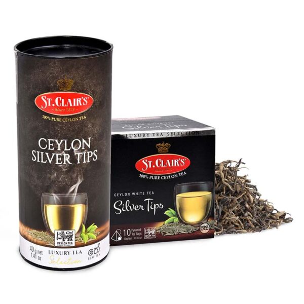 st. clairs pure ceylon Silver Tips White tea bags 1