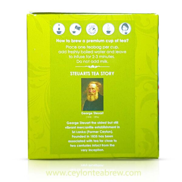 steuarts ceylon pure green tea bags anti oxidant