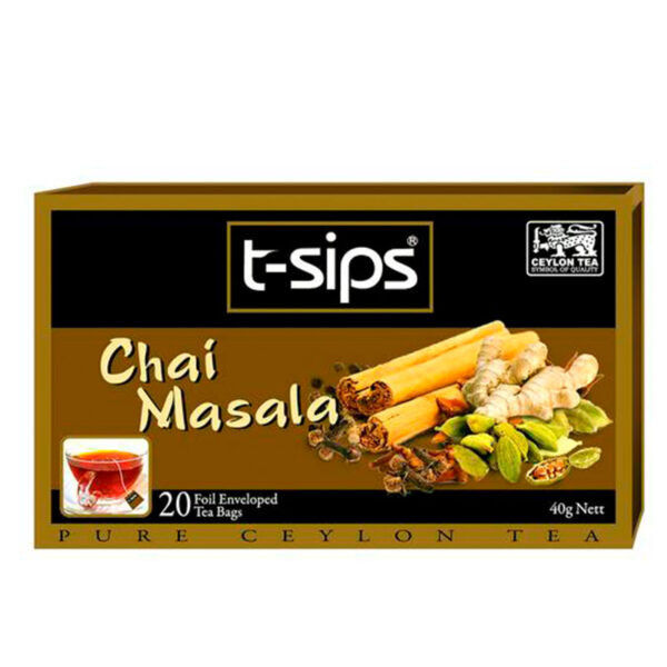 t sips Ceylon Chai Masala Tea bags