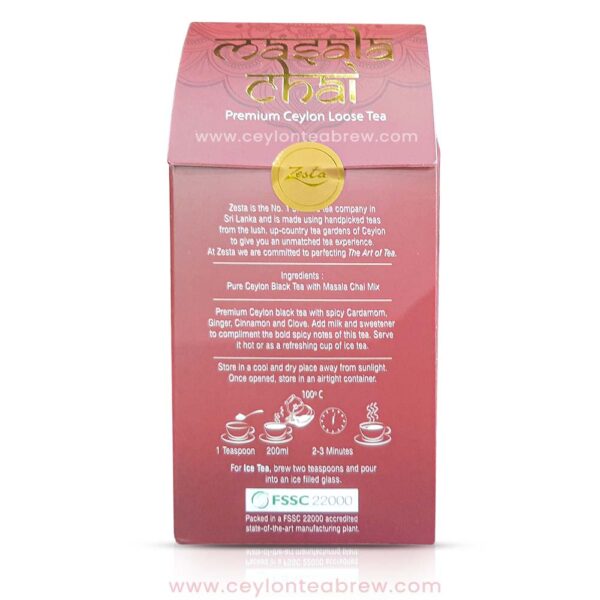 Zesta Ceylon masala chai premium loose tea