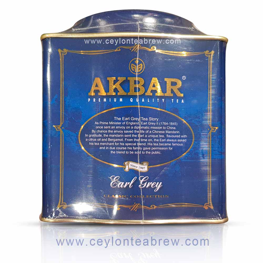 Akbar Ceylon earl grey premium black high grown leaf tea