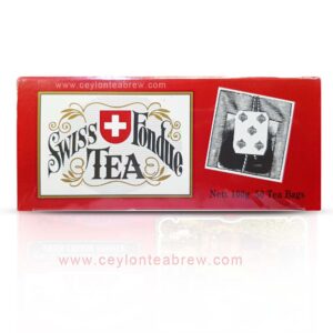 Pure Black Tea, Special blend tea to be served with Swiss cheese fondue (melted)