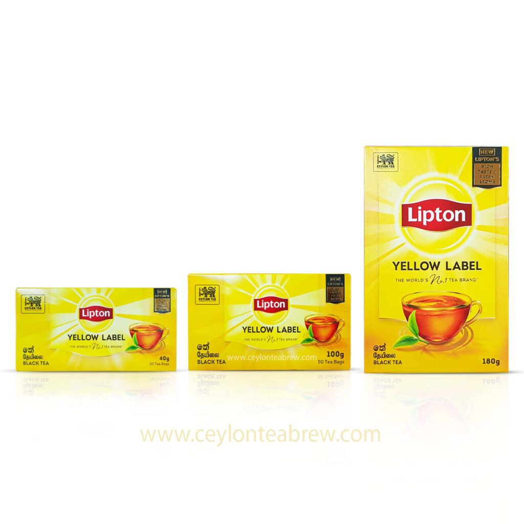 Ceylon Lipton yellow label black tea 20 bags