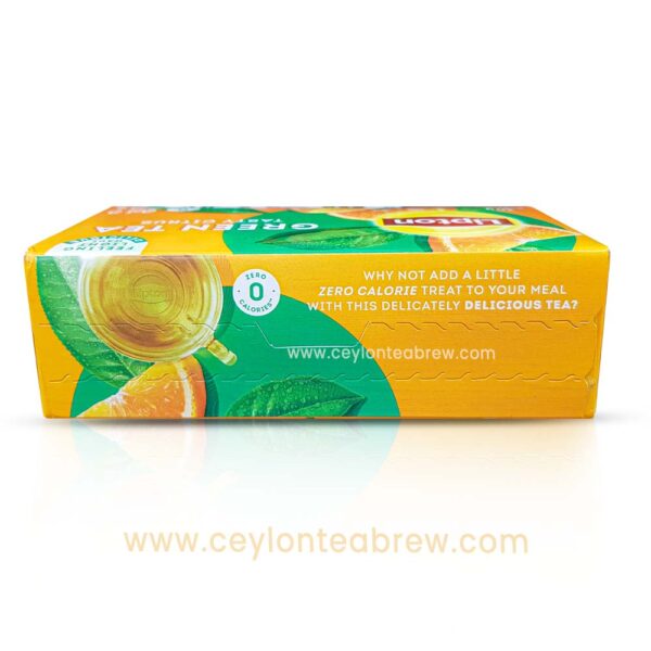 Lipton Ceylon green tea bags with citrus flavor taste 1