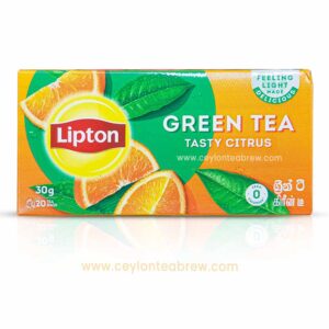 Lipton Ceylon green tea bags with citrus flavor taste 1