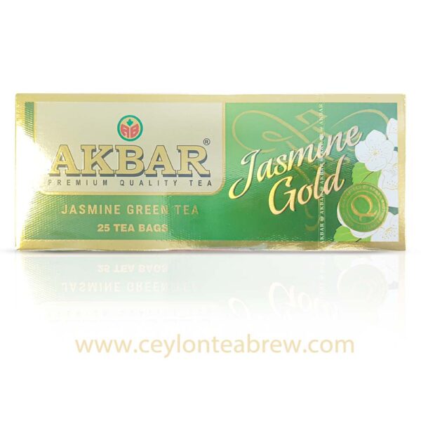 Akbar Premium Jasmine gold green tea bags