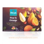 Dilmah Ceylon tea pear and orange flavored tea bags 1