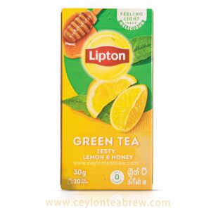 Lipton Ceylon green tea with Zesty lemon and honey flavored tea bags 1