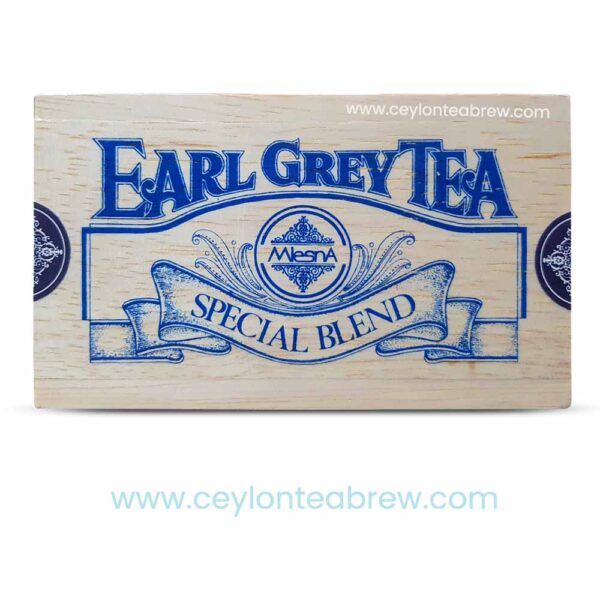 Mlesna Ceylon earl grey loose leaf special blend tea in wooden box