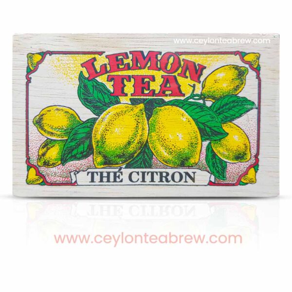 Mlesna Ceylon loose leaf tea with Lemon in wooden box 1