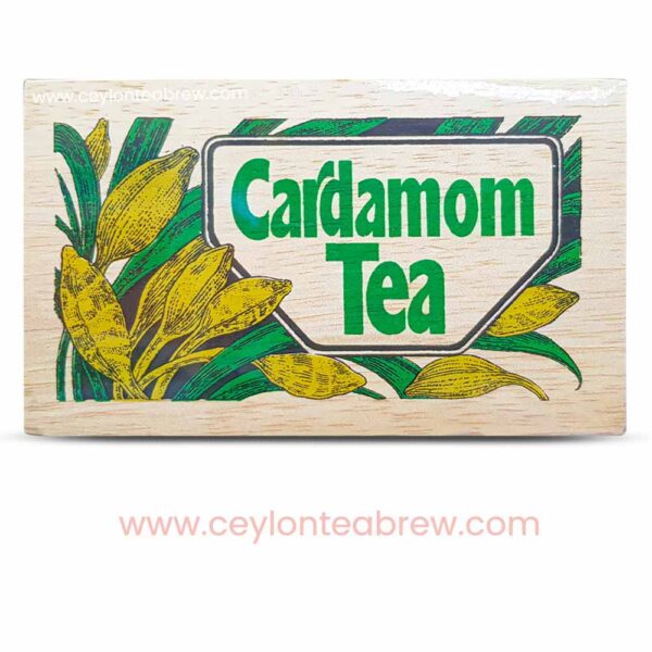 Mlesna Ceylon loose leaf tea with cardamom extracts in wooden box