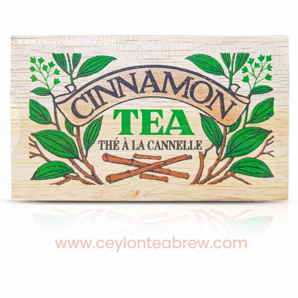 Mlesna Ceylon loose leaf tea with cinnamon extracts in wooden box 2