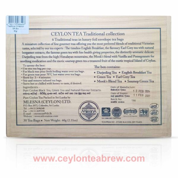 Mlesna Ceylon tradisional black tea collection