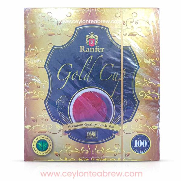 Ranfer Ceylon pure black tea gold cup bags