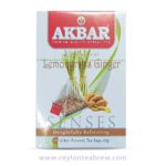 Akbar Ceylon Lemongrass and ginger fusion tea bags with real pieces