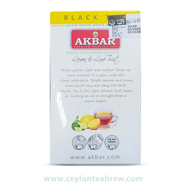 Akbar Ceylon flavored black tea with real fruit pieces