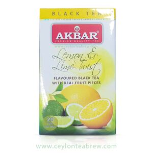 Akbar Ceylon flavored black tea with real fruit pieces