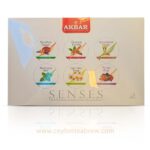 Akbar ceylon black and green tea with real fruits pieces tea bags