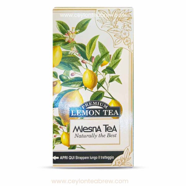 Mlesna Ceylon Black luxury tea bags Lemon flavored tea